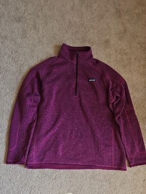Patagonia Plum/Dark Fuschia Half-Zip Fleece Pullover